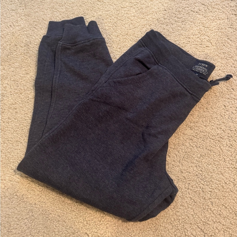J. Crew Authentic Fleece Joggers Men's Navy Blue Sweatpants Size Medium